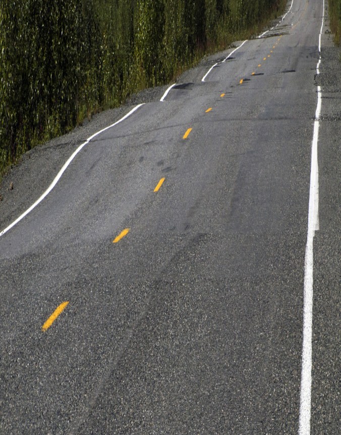 Frost Heave on the Al-Can - Photo by Tim Giller